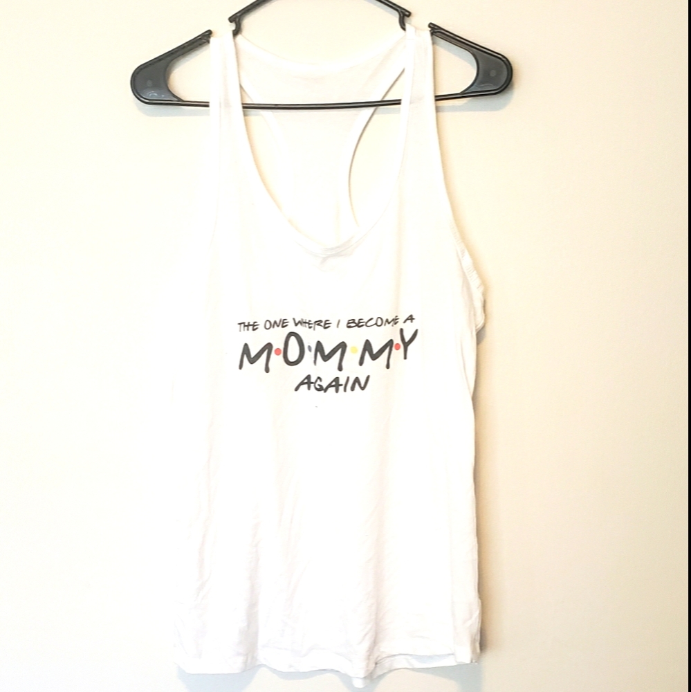 Friends pregnancy announcement tanktop, Large